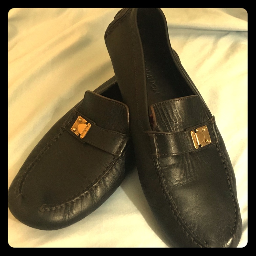 Louis Vuitton Men’s Leather Racetrack Moccasins